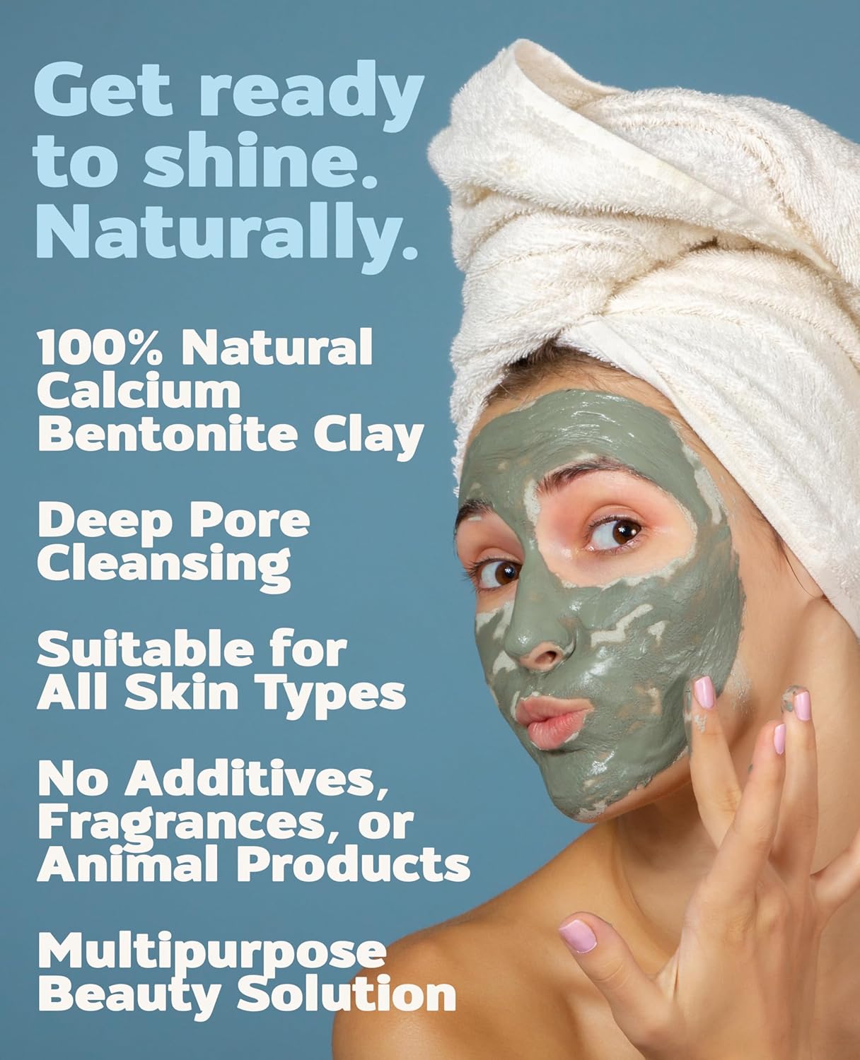 Aztec Secret – Indian Healing Clay – Deep Pore Cleansing Facial & Body Mask – The Original 100% Natural Calcium Bentonite Clay – New Version 2-32 Oz (Pack of 1) - Image 4